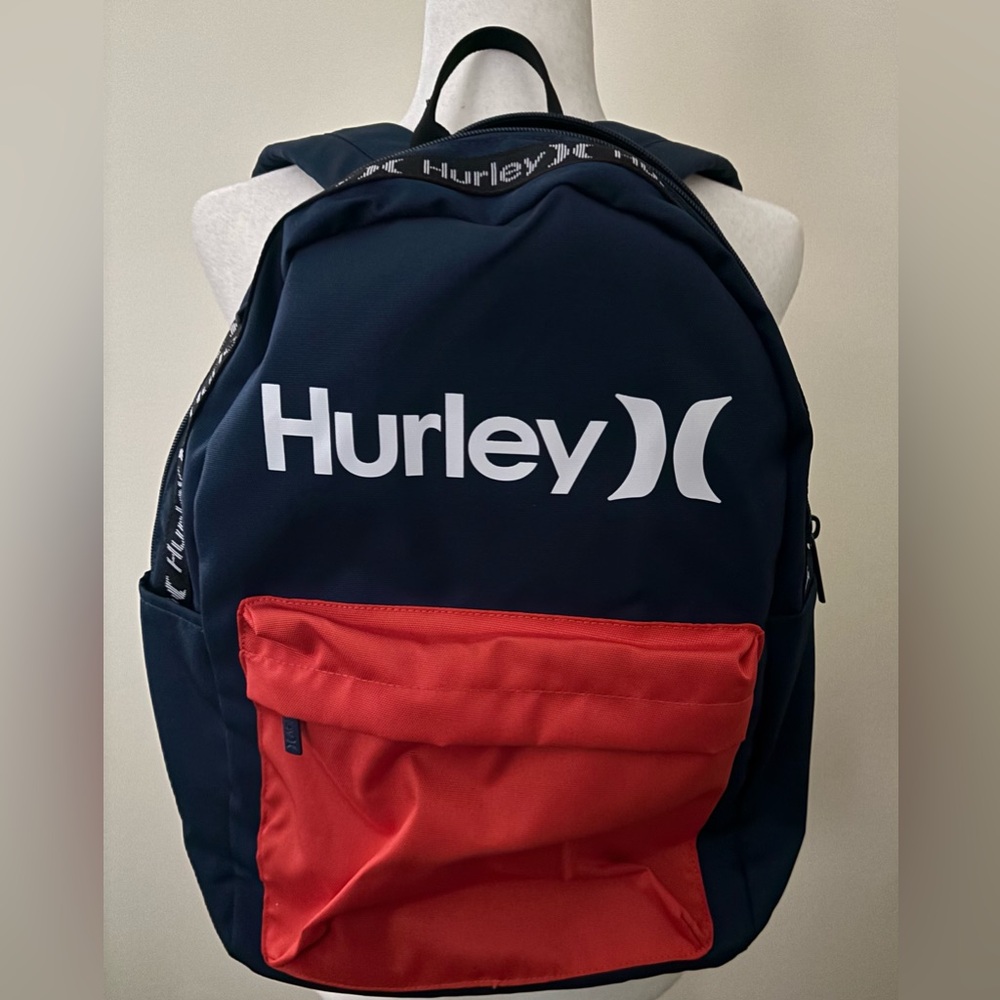 Hurley Navy and Red Backpack